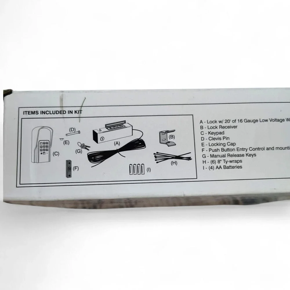 GTO Mighty Mule Bulldog Pedestrian Gate Lock FM145 Walk Through Security System